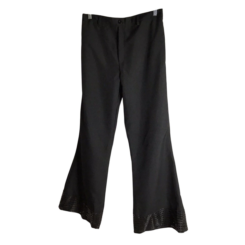 Dreamgirl‎ Men's/Women's Disco Pants, Black,  Sz Med Style#9605 Sequins Ankles